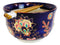 Mandala Floral Blossoms Purple Ramen Noodles Soup Large 6"D Bowl W/ Chopsticks