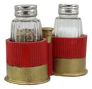 Western 12 Gauge Shotgun Shells Ammo Salt And Pepper Shakers Holder Decor