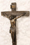Large Faux Bronze 30"H INRI Jesus Christ On Cross Wall Hanging Crucifix Plaque