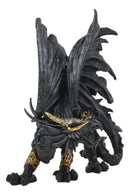 Deimos Roaring Golden Armored Dragon Statue 8"Long Fantasy Collector Home Decor