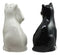 Wedding Black White Cats In Tuxedo And Bridal Gown Salt And Pepper Shakers Set