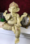 Ebros 15" Tall Hindu Ganesha Holding Modaka Bowl & Lotus Table Edge Shelf Sitter - Ebros Gift