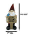 Whimsical Festive Garden Mr Gnome And Bluebird With Love Grows Here Sign Statue