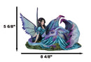 Twilight Slumber Enchanted Fairy With Sleeping Dragon On Lap Amy Brown Figurine