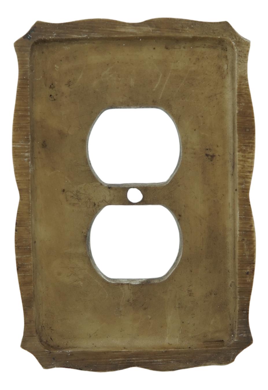 Set Of 2 Navajo Golden Crossed Arrows Wall Double Receptacle Outlet Plates