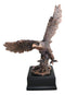Wings of Glory Heraldic Bald Eagle Soaring Majestically Figurine With Base