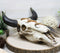 Western Steer Bull Cow Skull Decorative 3 Tea Light Votives Candle Holder Decor