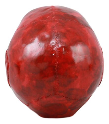Bloodlust Red Blood Vampire Skull Statue 8"Long Demonic Dracula Skeleton Cranium