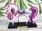 Ebros Rose Khan Fantasy Glimmer Rose Unicorn Mare Horse Figurine 7.75"W Statue