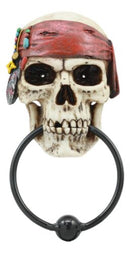 Dead Men Tell No Tales Caribbean Pirate Skull With Bandana Door Knocker Figurine