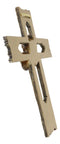Rustic Western Faux Wooden God Bless Our Family Praying Hands Rugged Wall Cross