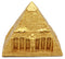 Egyptian Tomb Golden Pyramid Of Deities Gods Jewelry Ornament Box Figurine