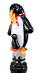 Polar Antarctica Emperor Penguin & Chick Wine Bottle Topper Stopper Cork Barware