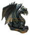 Ebros Dark Dragon (Black) Collectible Serpent Figurine Sculpture Statue 7.25" Height
