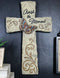 Rustic Western Butterfly Cherish The Moment Scroll Art Faux Stone Wall Cross