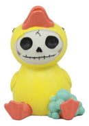 Furry Bones Bubbles Bob The Rubber Duck Figurine Yellow Ducky Hooded Skeleton