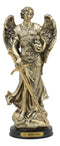 Saint Jegudiel Jehudiel Archangel Statue Patron of Spiritual Endeavors 8"Tall