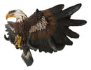 Patriotic American Majestic Bald Eagle With Open Wings Wall Decor Plaque 23"L
