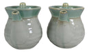 Pack Of 2 Green Japanese Tenmoku Glazed Porcelain Vinegar Soy Sauce Dispensers