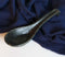 Ebros Made In Japan Ceramic Speckled Black Soup Spoons With Ladle Hook Set Of 6