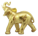 Auspicious Large Thai Buddha Feng Shui Golden Elephant With Trunk Up Statue