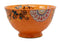 Ebros Set of 4 Luxury Ottoman Style Textured Dining Bowls 5.75"Diameter Made Of Ceramic Ideal For Home Decor Dinnerware & Giftware (Oriental Orange)
