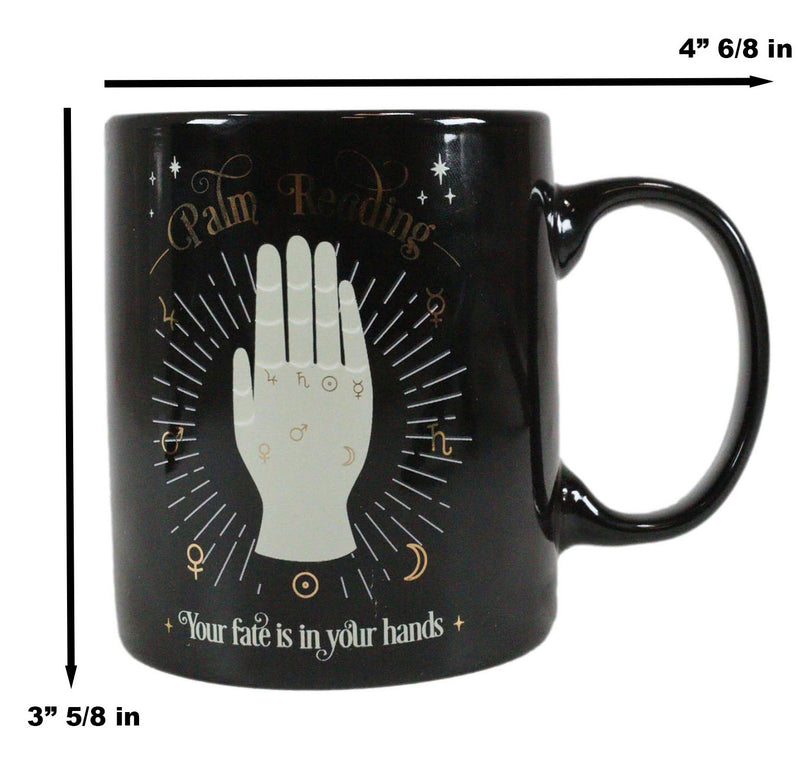 Wicca Fortune Teller Psychic Tarot Cards Palm Reading Chirology Coffee Mug Cup