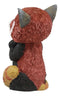 Sinister Pets TeeHee Grinning Red Panda Figurine 4"Tall Whimsical Comical Animal