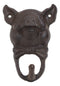 Cast Iron Vintage Farmhouse Rustic Butler Pig Head with Bowtie Wall Coat Hook