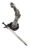 Ebros Medieval Knight Suit Of Armor & Excalibur Sword Letter Opener Figurine