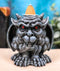 Crouching Gothic Horned Devil Chimera Gargoyle Backflow Incense Cone Burner