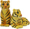 Ebros Bengal Orange Tiger And Tigress Couple Ceramic Salt Pepper Shaker Set