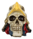 Native Tribal Indian Warrior Chief Bald Eagle Headdress Cape Hat Skull Figurine