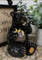 Western Rustic Black Bear Eating Honey From Honeycomb Beehive Figurine Bears