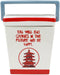 Ebros Ceramic Chinese Food Take Out Box Cookie Jar With Seal Tight Lid 8.5"Tall