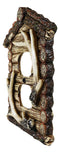 Pack of 2 Rustic Log Cabin Antlers Double Receptacle Wall Outlet Switch Plate