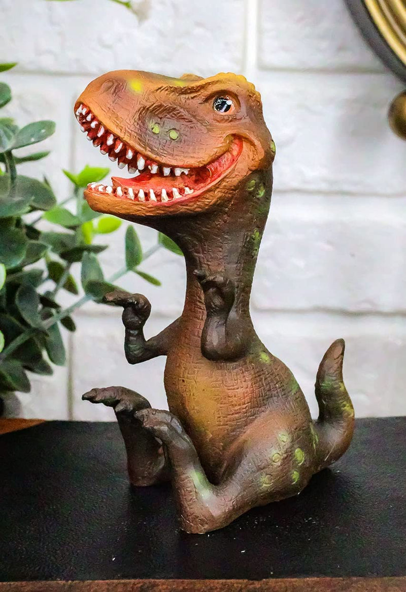 Dinosaur T-Rex Baby Figurine 3.75"H Jurassic Era Predator Tyrannosaurus Statue