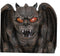 Gothic Winged Vampire Gargoyle With Translucent Eyes Candle Holder Figurine