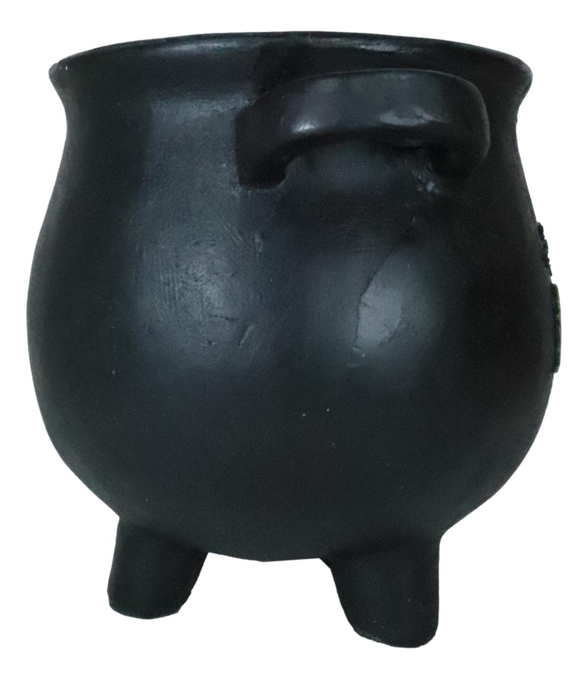 Green Thumb Witch Gardening Black Herbs For Spells Cauldron Planter Pot 7.5"D