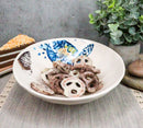 Ebros Blue And White Sea Turtle Ceramic Dinnerware (Soup Noodle Bowl 46oz, 2pcs)
