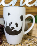 Giant Panda Bear Abstract Silhouette Art Ceramic Coffee Tea Mug Drink Cup 16oz
