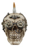 Ebros Bullet Ammo Mohawk Punk Rock Steampunk Skull Figurine With Painted Gearwork 7'L