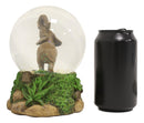 Safari Grasslands Savanna African Bush Elephant Glitter Water Globe Figurine