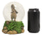Safari Grasslands Savanna African Bush Elephant Glitter Water Globe Figurine