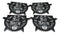 Set Of 4 Wicca Occult Bat Brew Vampire Bats Cauldron Ceramic Cork Coasters