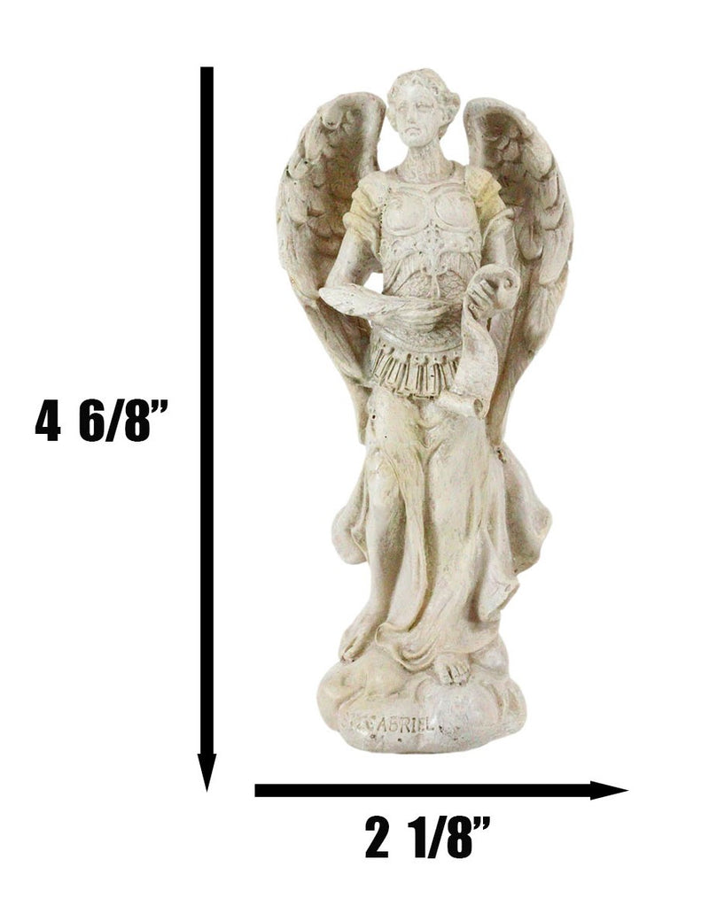 Ebros Holy Archangel Saint Gabriel Statue 5"Tall Power Of God And Patron of Baptism