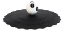 Set Of 4 Black Giant Panda Reusable Silicone Coffee Tea Cup Cover Lids Air Tight