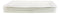 Set Of 5 Contemporary Rhomboid White Porcelain Serving Platter Plate Dish 15"L