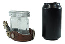 Western Cowboy Boot Spur Longhorn Concho Faux Leather Salt Pepper Shakers Set
