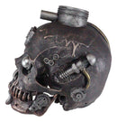 Steampunk Cyborg Steam Cerebrum Cobra Clan Tank Rusted Cranium Skull Figurine